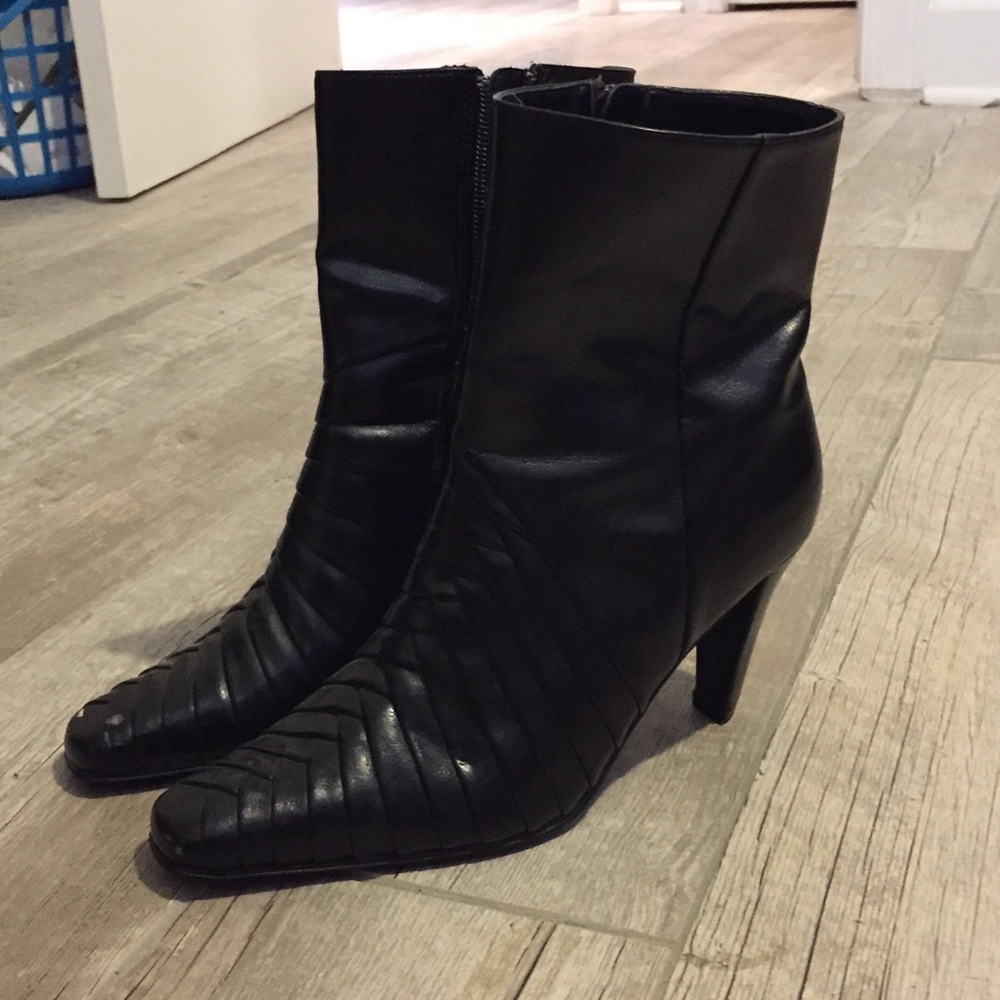 Black ankle boots